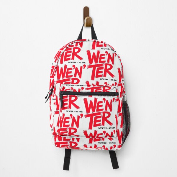Item preview, Typographic Art: Bold Red Motto for Winter Hibernation Lovers. 'WE'N'TER' Pun for Indoor Comfort. designed and sold by SplashTastic.