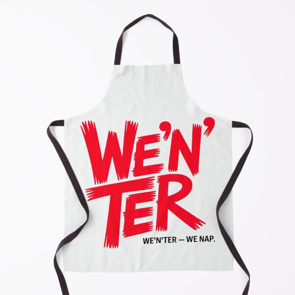 Item preview, Typographic Art: Bold Red Motto for Winter Hibernation Lovers. 'WE'N'TER' Pun for Indoor Comfort. designed and sold by SplashTastic.
