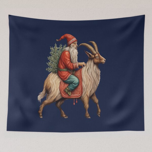 Item preview, Julbocken Yule Goat And Jultomten Scandinavian Mythology designed and sold by taiche.