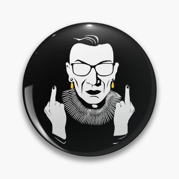 Item preview, Ruth Bader Ginsburg Yellow Earrings Sketch designed and sold by Ashackenna.
