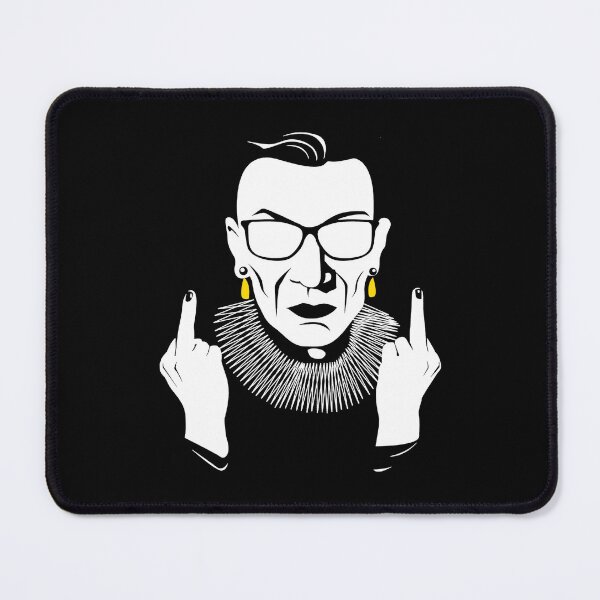 Item preview, Ruth Bader Ginsburg Yellow Earrings Sketch designed and sold by Ashackenna.
