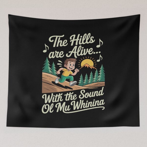 Item preview, Funny Marathon Runner Hills Are Alive With My Whining designed and sold by Idarmotar.