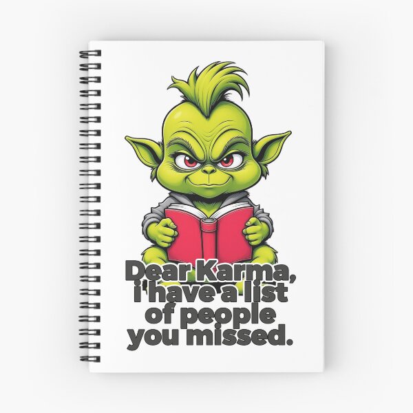 Item preview, Frase sobre el karma al estilo del Grinch bebé: Querido Karma, tengo una lista de personas que te has olvidado de mí. designed and sold by JaaGo PopLab.