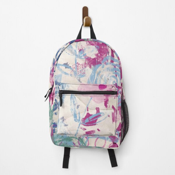Item preview, Mixed Media Floral in blues and pinks designed and sold by Kandoart.