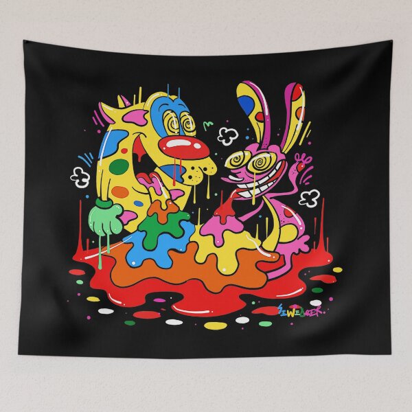 Item preview, Ren And Stimpy Color Splash designed and sold by Kittyoseph.
