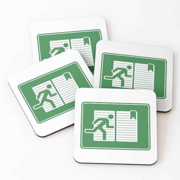 Item preview, Book Emergency Exit Sign Funny Bookish Read Books Librarian designed and sold by GrandeDuc.