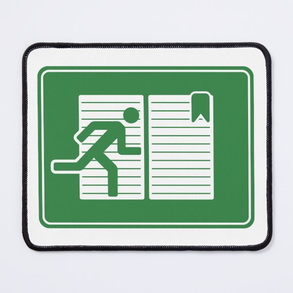 Item preview, Book Emergency Exit Sign Funny Bookish Read Books Librarian designed and sold by GrandeDuc.