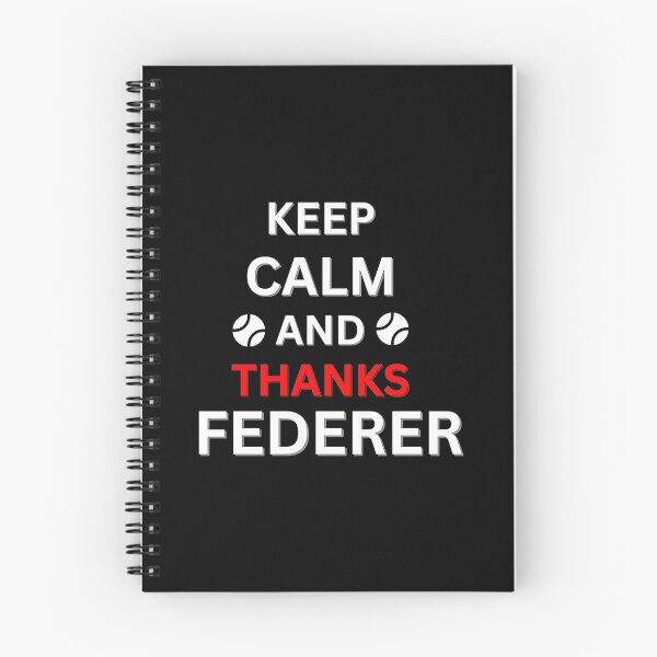Aperçu de l'œuvre Roger Federer, restez calme et merci Federer créée et vendue par Primrosele.