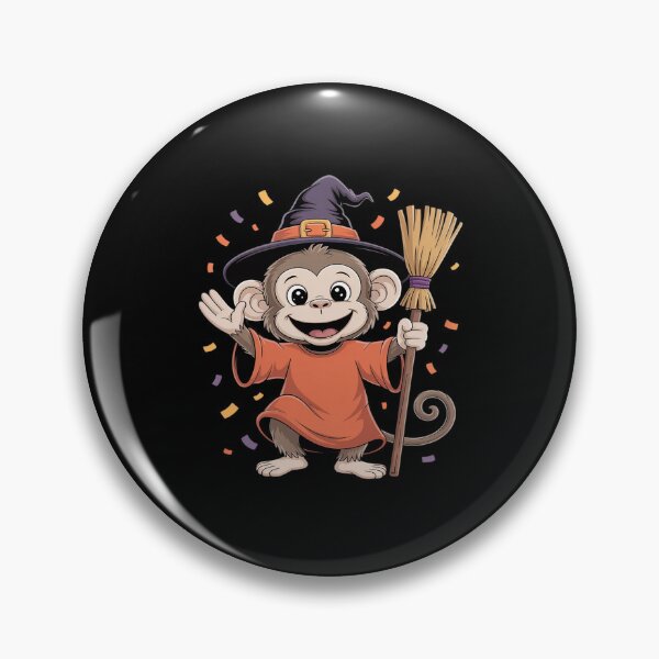 Item preview, Funny Monkey Witch Halloween designed and sold by Idarmotar.