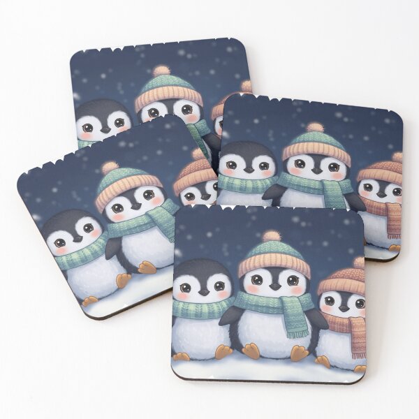 Item preview, Cute Christmas Baby Penguins designed and sold by Rangmanch.