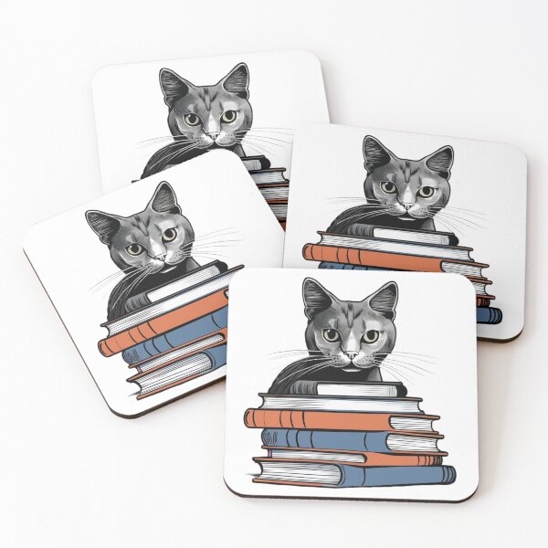 Item preview, Book Lover Cat – Cozy Reading Companion designed and sold by Artclo3.