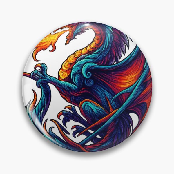 Artikelvorschau, Strahlender, feuerspeiender Drache – Ein Ausbruch von Farbe und Kraft entworfen und verkauft von PdliazM.