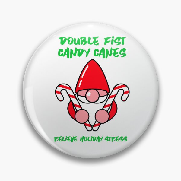 Item preview, Double Fist Candy Canes Relieve Holiday Stress designed and sold by SavvyVacationer.