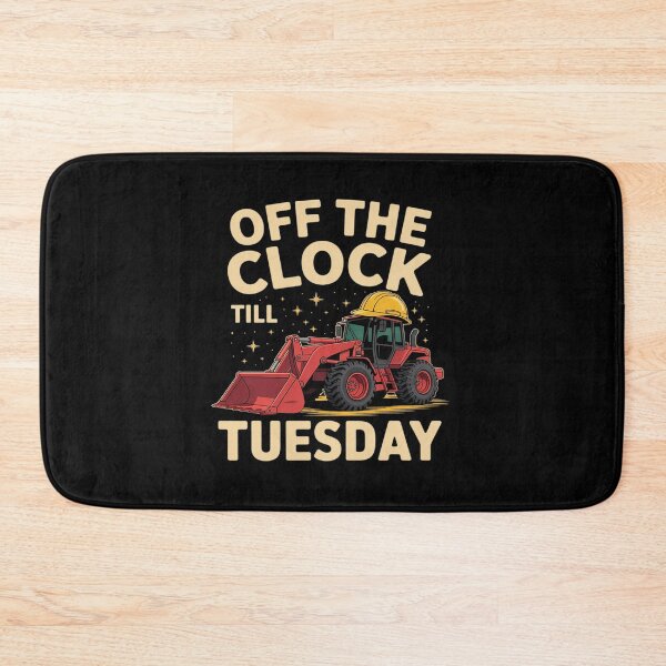 Item preview, Funny Off Duty Construction Worker Long Weekend designed and sold by Jadiantukora.