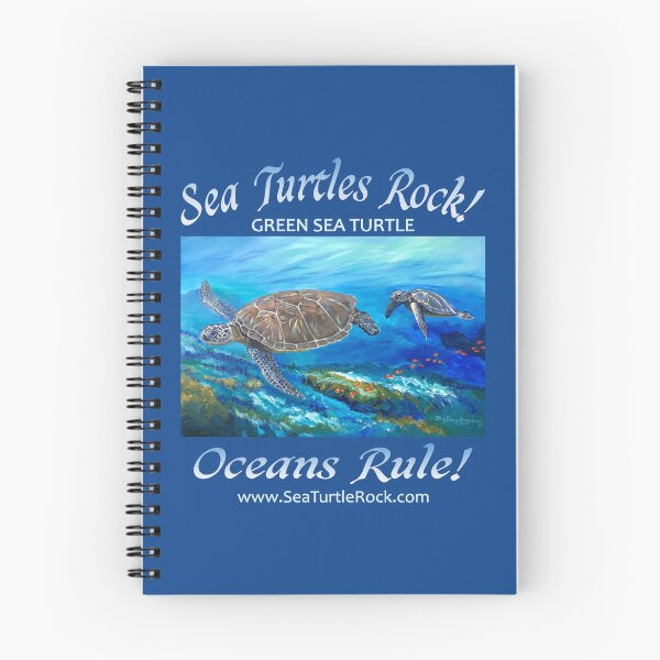 Item preview, Sea Turtles Rock Oceans Rule Green Sea Turtle designed and sold by SeaTurtleRock.