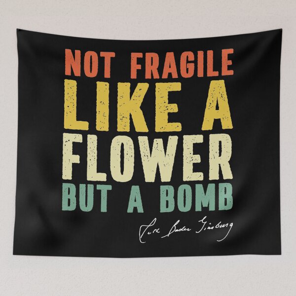 Item preview, Ruth Bader Ginsburg Not Fragile Bomb designed and sold by Ashackenna.