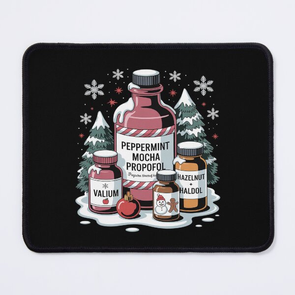 Item preview, Funny Peppermint Mocha Propofol ER ED ICU RN Nurse Christmas designed and sold by Jadiantukora.