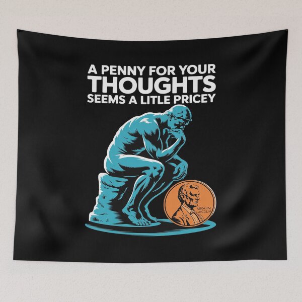 Item preview, Funny Penny for Your Thoughts designed and sold by Jadiantukora.