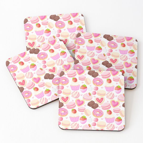 Item preview, Valentine Bakery Treats Pattern designed and sold by KJackArtwork.