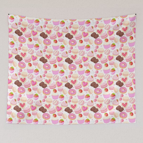 Item preview, Valentine Bakery Treats Pattern designed and sold by KJackArtwork.