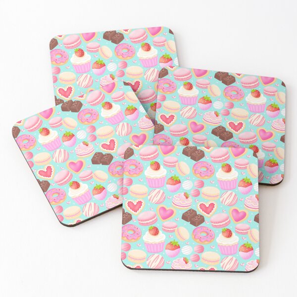 Item preview, Valentine Bakery Treats Pattern designed and sold by KJackArtwork.