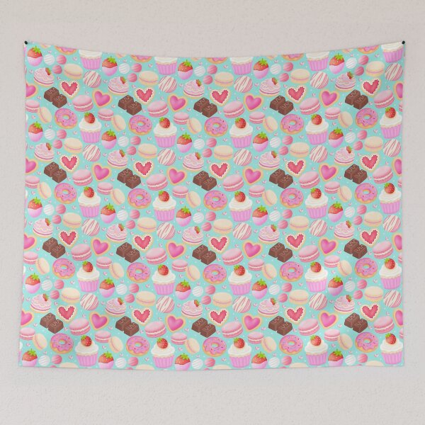 Item preview, Valentine Bakery Treats Pattern designed and sold by KJackArtwork.