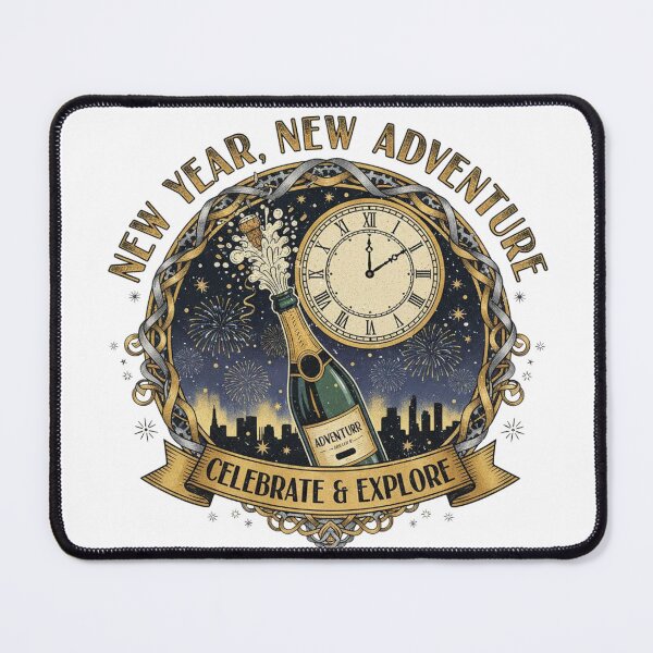 Item preview, New Year, New Adventure - Celebrate & Explore Midnight Countdown Design designed and sold by Sushikidsntoddlers.