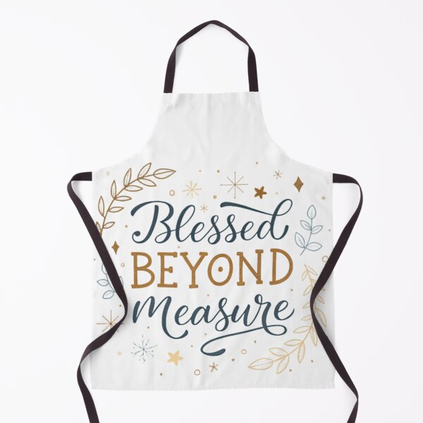 Item preview, Blessed Beyond Measure | Modern Christian Gratitude Quote designed and sold by The Pawffee Shop.