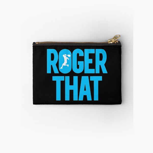 Aperçu de l'œuvre Logo Roger Federer en texte bleu créée et vendue par Primrosele.