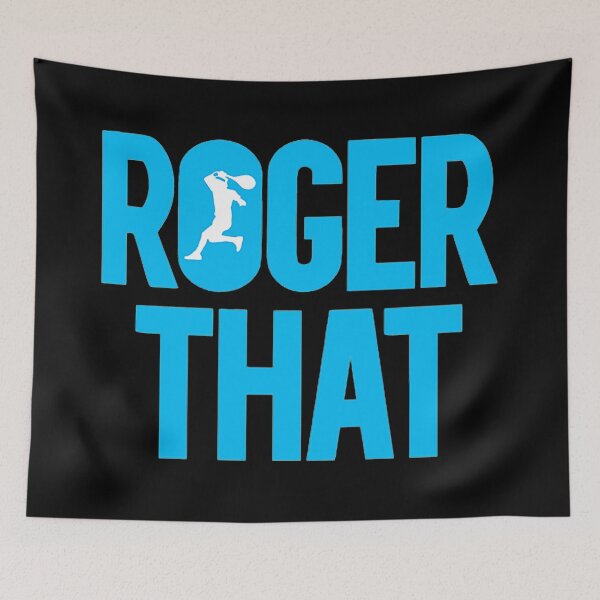 Item preview, Roger Federer Blue Text Logo designed and sold by Primrosele.