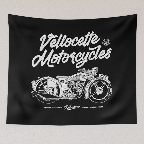 Item preview, Velocette Vintage Motorcycles - White designed and sold by IronFlyers.