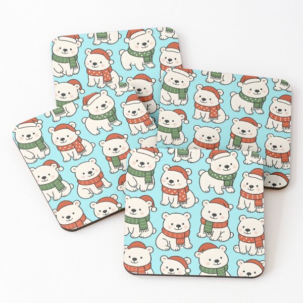 Item preview, Polar Bear Christmas Pattern designed and sold by Signal and Ink.