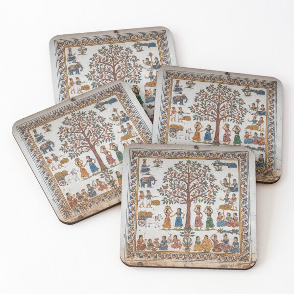 Item preview, Harmony of Rural Life Under the Tree designed and sold by digisetumedia.