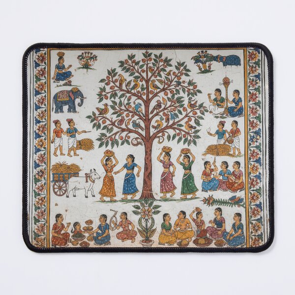 Item preview, Harmony of Rural Life Under the Tree designed and sold by digisetumedia.