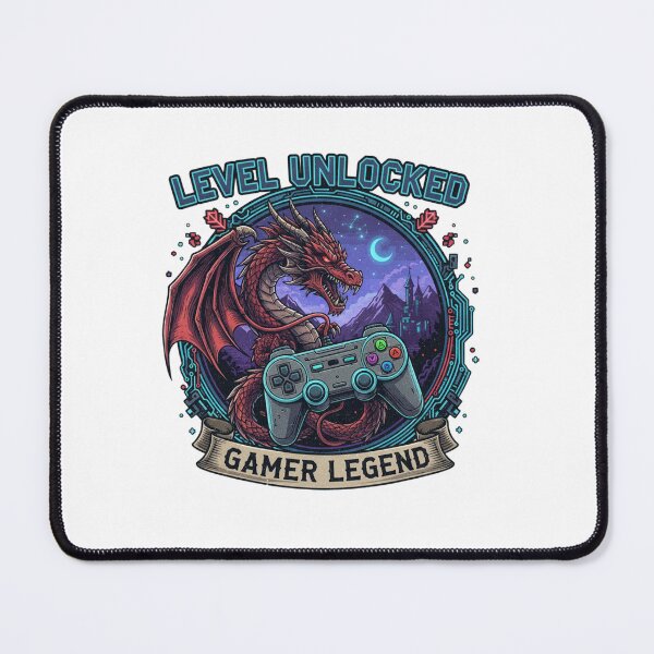 Item preview, Level Unlocked: Gamer Legend Dragon & Controller Fantasy Gaming Design designed and sold by Sushikidsntoddlers.