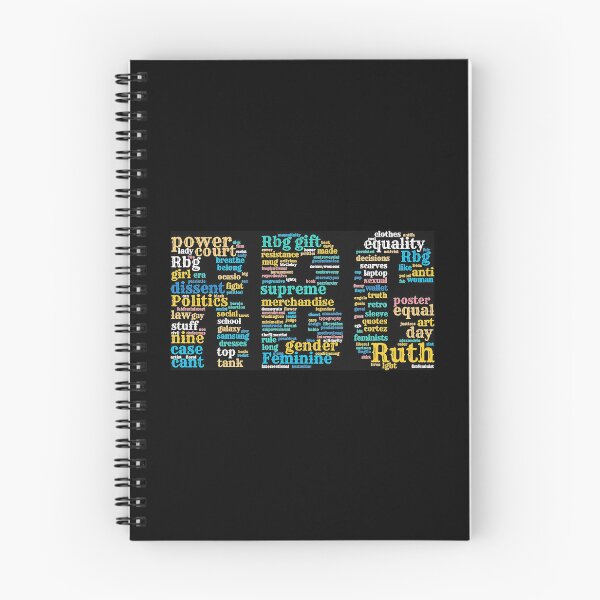 Item preview, Ruth Bader Ginsburg Text Word Pattern designed and sold by Ashackenna.