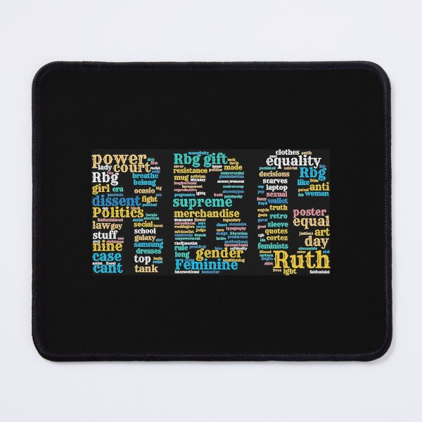 Item preview, Ruth Bader Ginsburg Text Word Pattern designed and sold by Ashackenna.