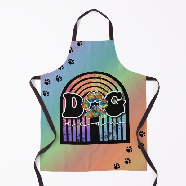 Item preview, Retro Rainbow Dog Mama designed and sold by The Subbin' Sisters.