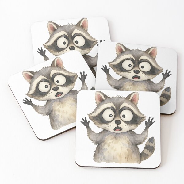 Item preview, A bewildered raccoon designed and sold by unique0703.