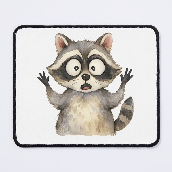 Item preview, A bewildered raccoon designed and sold by unique0703.