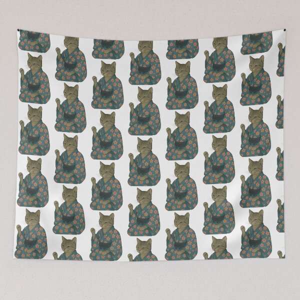 Item preview, Blue Kimono cat designed and sold by Deepwood.