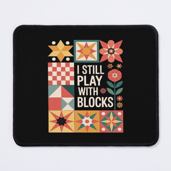 Item preview, Funny Quilting I Still Play With Blocks Quilting designed and sold by petrichorsworld.