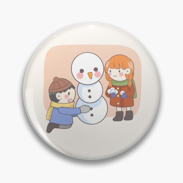 Item preview, Cute Kids Building Snowman Christmas Fun designed and sold by Porpor Artwork.
