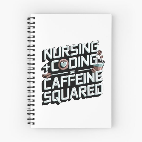 Item preview, Nursing + Coding = Caffeine Squared – Funny Informatics Nurse & Tech Lover designed and sold by CuteDesignables.