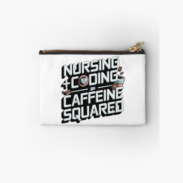 Item preview, Nursing + Coding = Caffeine Squared – Funny Informatics Nurse & Tech Lover designed and sold by CuteDesignables.