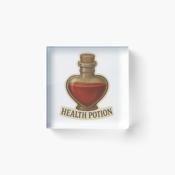 Item preview, Health Potion – “Heart of the Hero” designed and sold by AlcheArtsStudio.