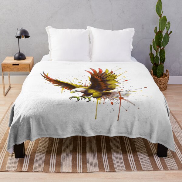 Item preview, Fiery Freedom Eagle – Bold Splash Art designed and sold by Kavya Art.