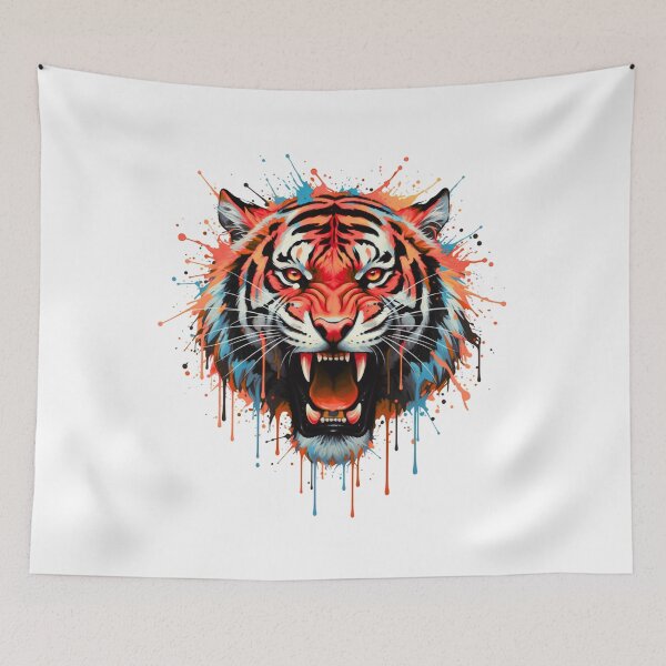 Item preview, Roar of the Wild – Splash Art Tiger designed and sold by Kavya Art.