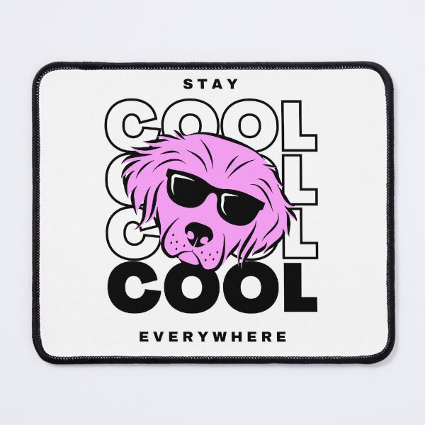 Item preview, STAY COOL Pink Dog in Sunglasses - Edgy Streetwear Graphic Tee designed and sold by GenZFashion000.