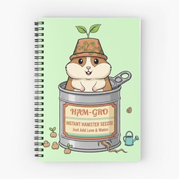 Item preview, "Ham-Gro – Grow Your Own Hamster! Funny Cartoon Pet & Plant Mashup designed and sold by VibeNationArt.